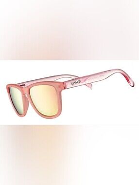 Goodr "Ham-Cured Cramps" Pink Sunglasses with Pink/Rose Gold Lenses - NWOT